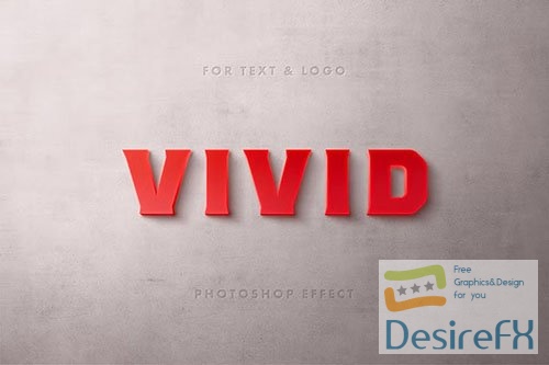 Red Typography Logo and Text Effect