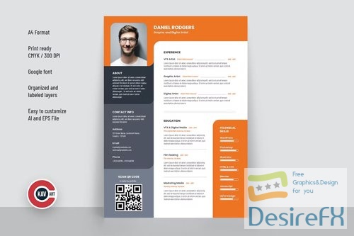 Resume Design Template vol 2 EPS
