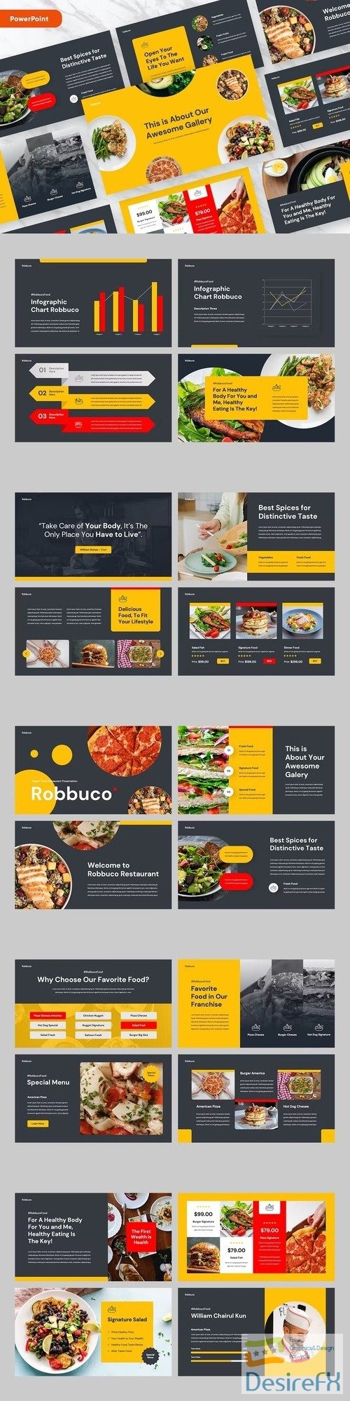 ROBBUCO - Food & Restaurant Powerpoint Template