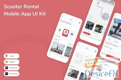 Scooter Rental Mobile App UI Kit