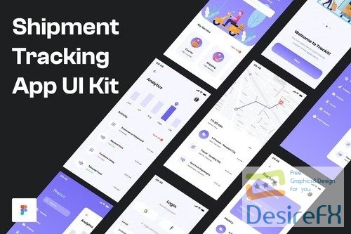 Shipment Tracking App UI Kit