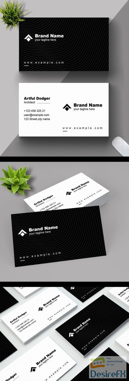 Simple Business Card Layout 517754216 INDT
