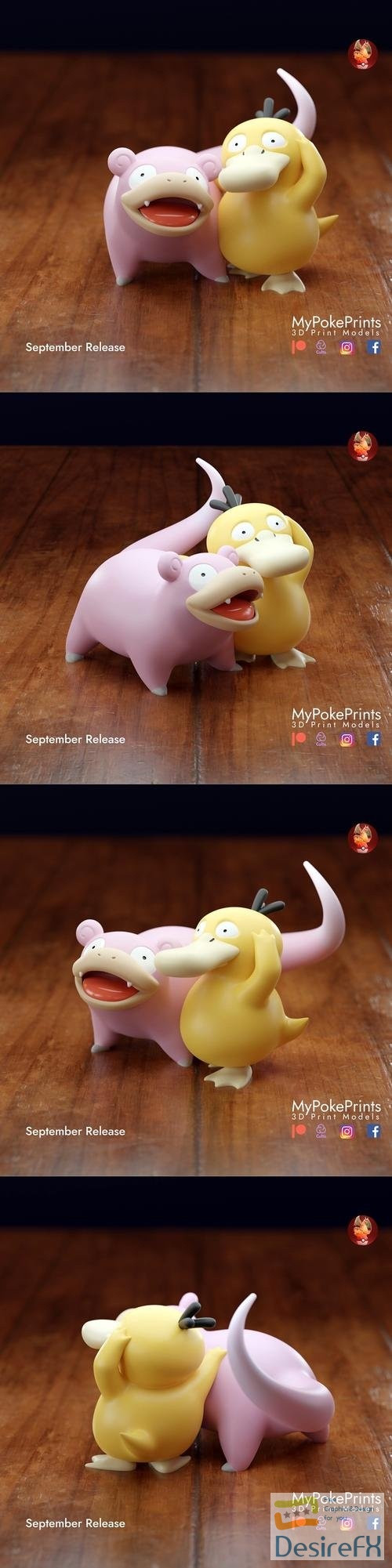 Slowpoke and Psyduck – 3D Print