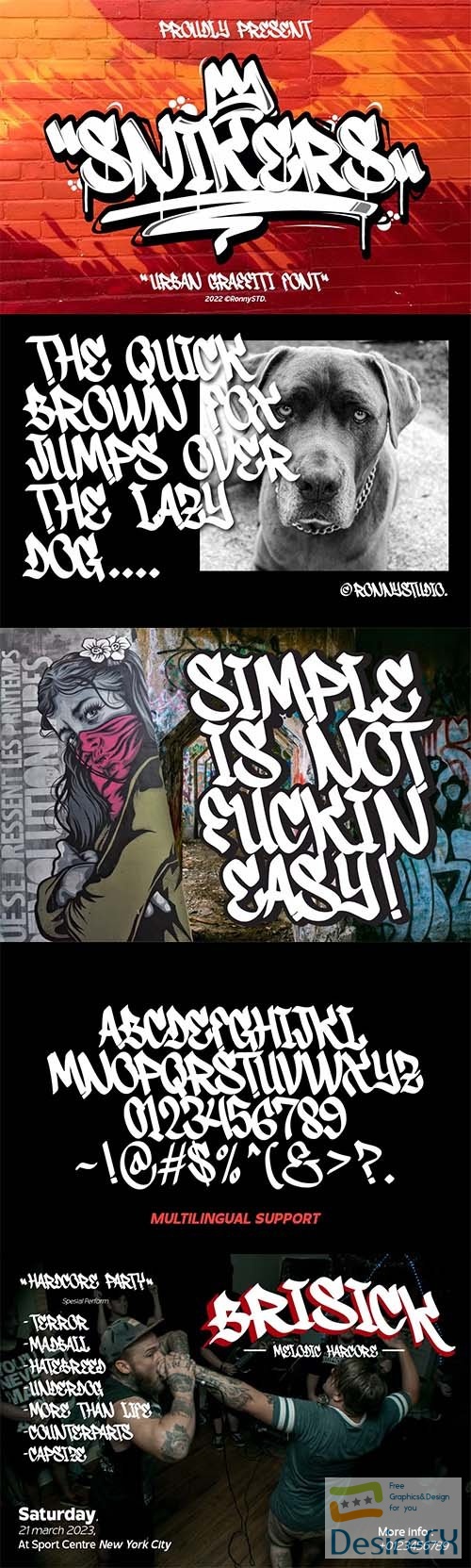 Snikers - Urban Graffiti Font OTF