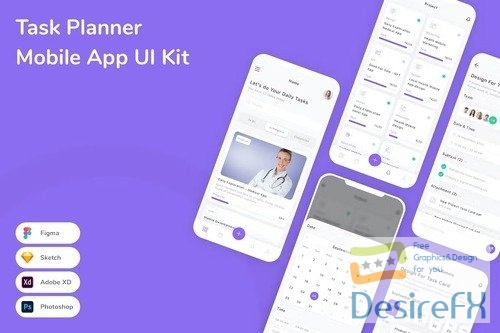 Task Planner Mobile App UI Kit