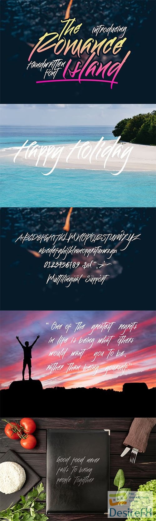 The Romance Island - Handwritten Font OTF