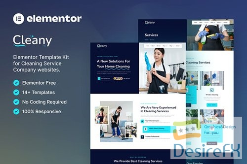 ThemeForest - Cleany ? Cleaning Service Company Elementor Template Kit/39687703