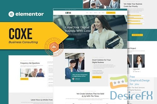 ThemeForest - Coxe - Business Consulting Elementor Template Kit/40792323