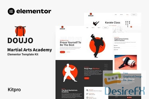 ThemeForest - Doujo - Martial Arts Academy Elementor Template Kit/39652435