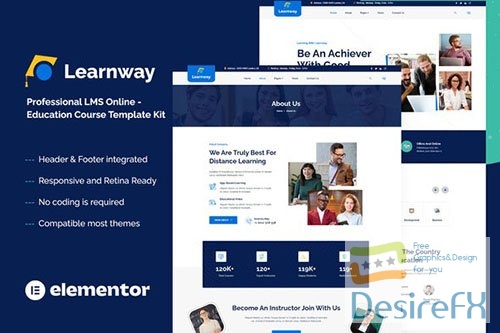 ThemeForest - Learnway - Professional Online Education Courses Elementor Template Kit/40711363