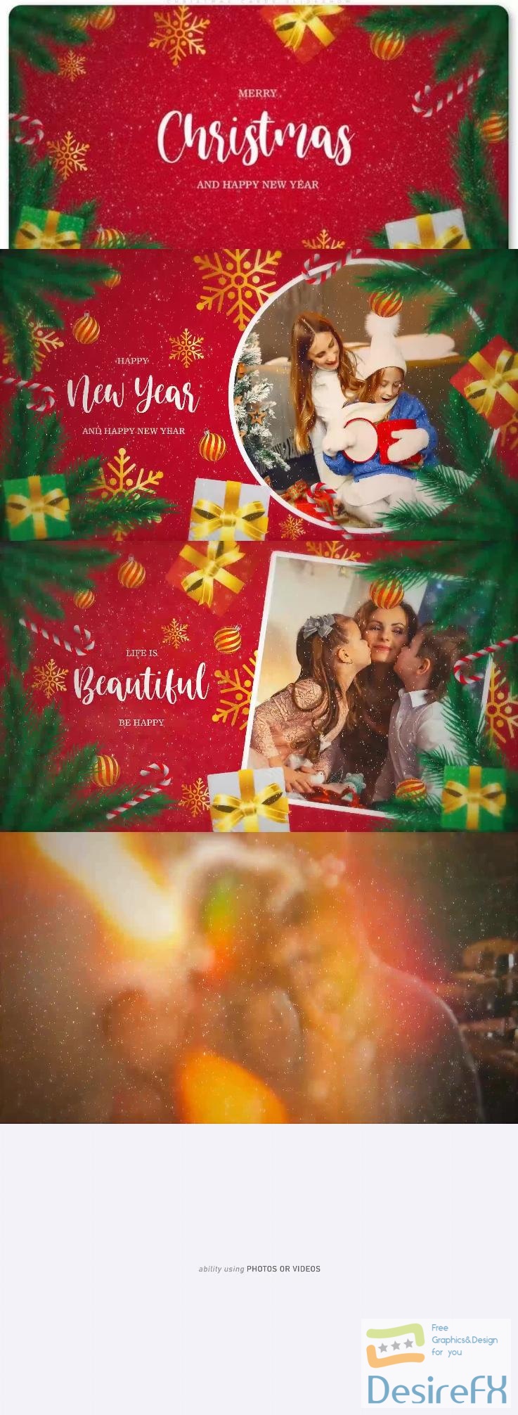 Videohive Christmas Cards Slideshow 40866868