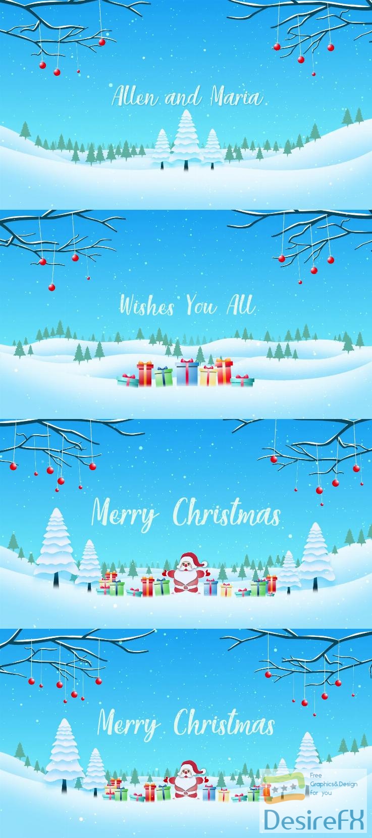 Videohive Christmas Wishes Intro 40863934