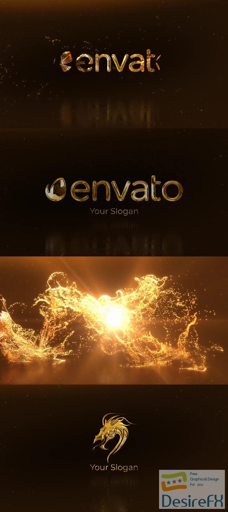 Videohive Gold Dust Explosion Logo 39955598