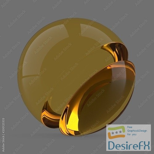 Yellow glass 200125333 MDL
