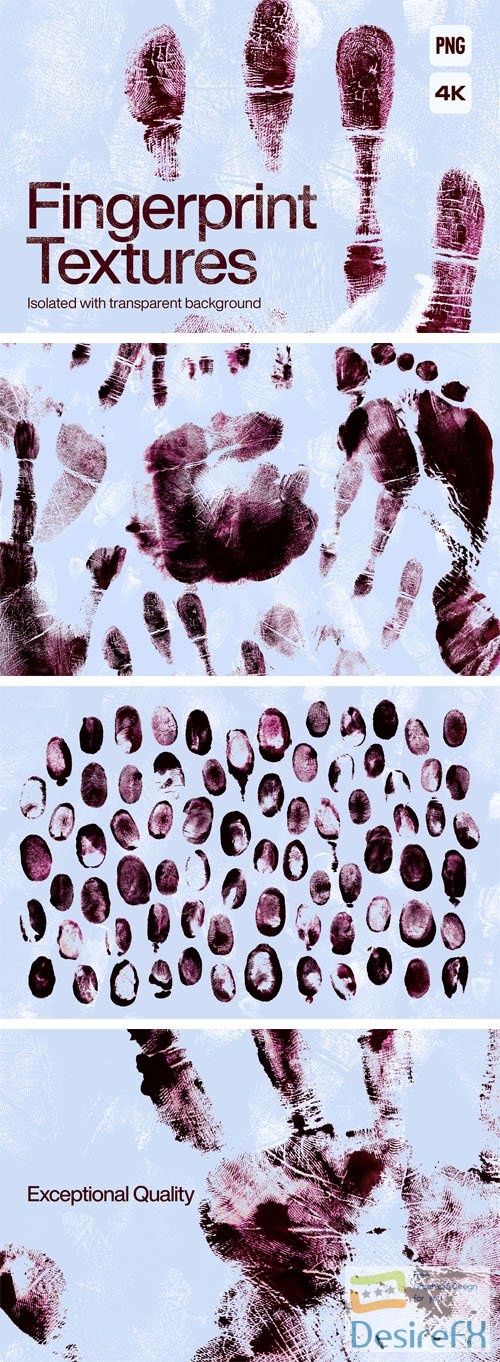100+ Fingerprint PNG Textures 4k