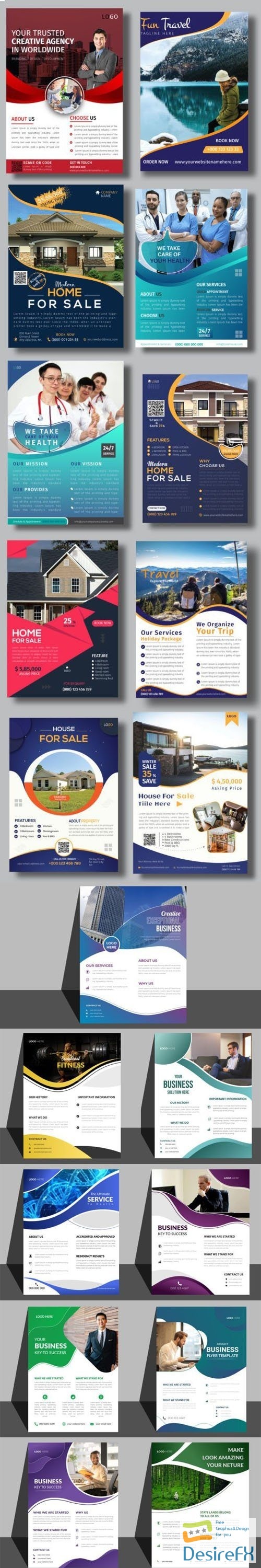 20+ Multipurpose Business Flyers Vector Templates