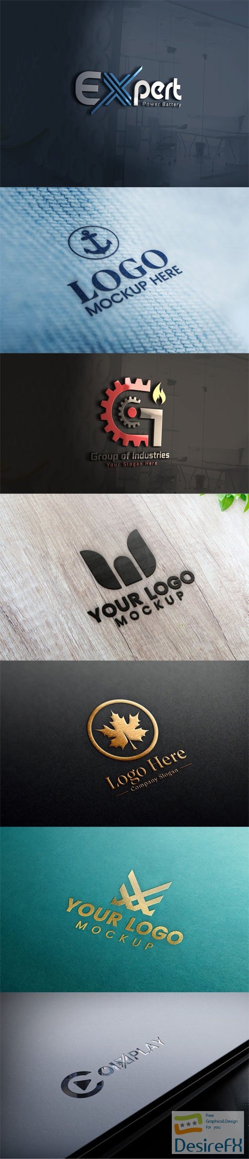 7 Modern Multipurpose Creative Logos PSD Templates