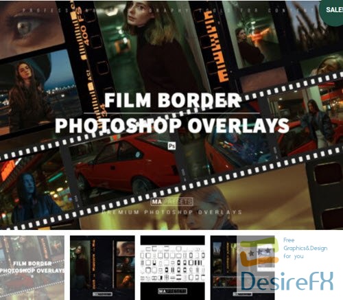 75 Film Frame Border Overlays