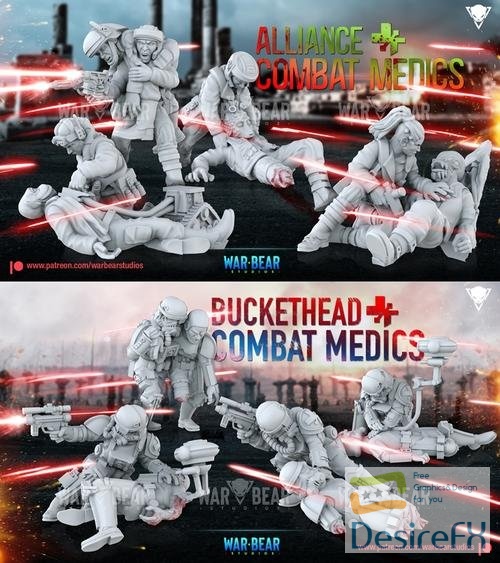 Alliance Combat Medics and Buckethead Combat Medics – 3D Print