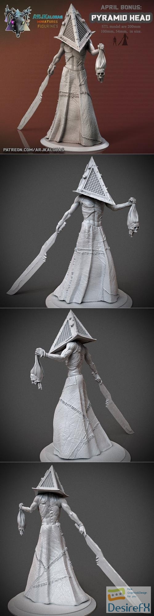 ARJKalobas - Pyramid Head – 3D Print
