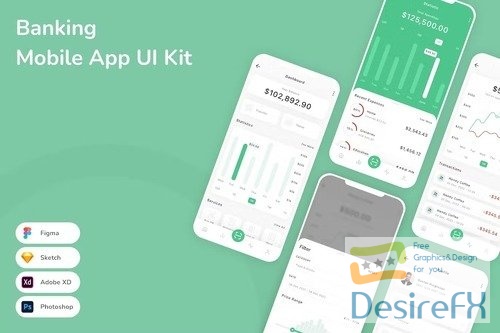 Banking Mobile App UI Kit 35PSLQL