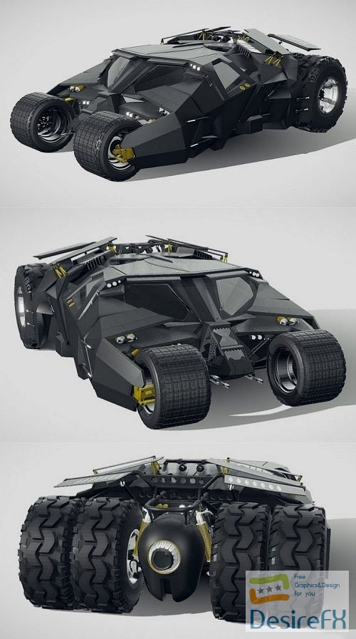 Batmobile 2005 3D Model