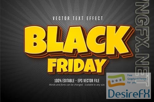 Black Friday - editable text effect, font stylevol 2