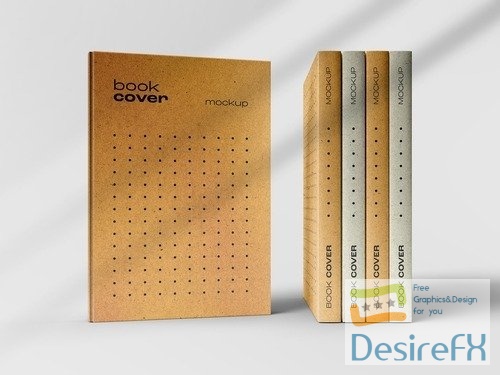 Book Catalog Magazine Cover Mockup with Editable Background and Overlay Shadow 527670398 PSDT