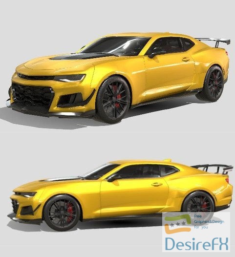 Chevrolet Camaro ZL1 1LE 2021 3D Model