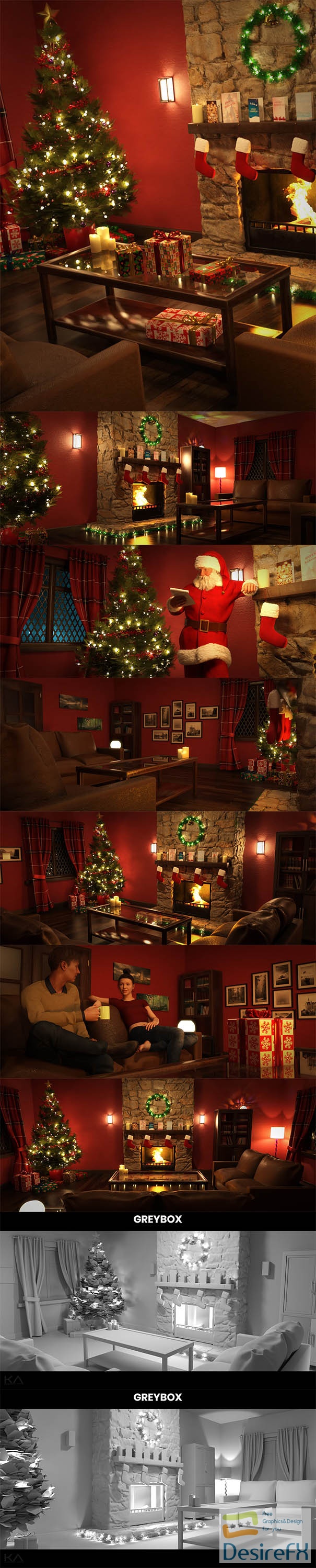 Cozy Christmas Lounge