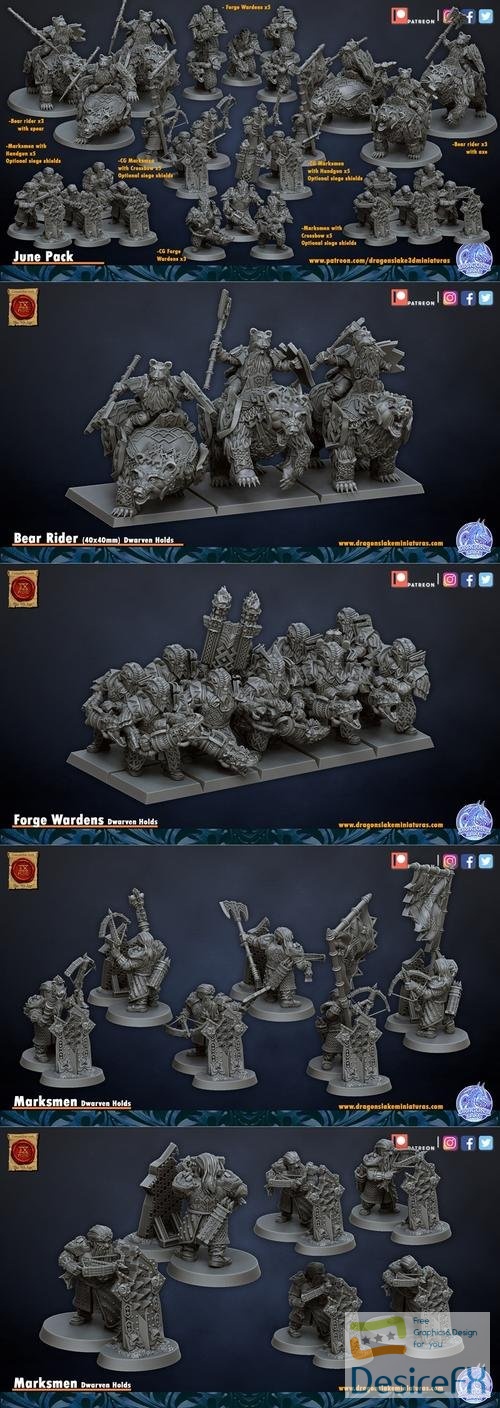 Dragons Lake Miniaturas June 2022 – 3D Print