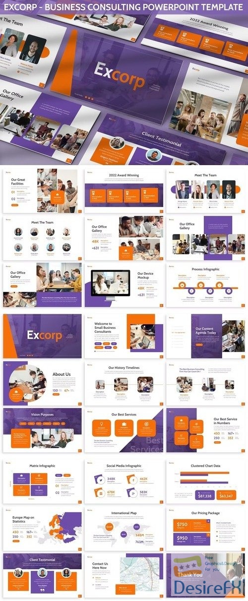 Excorp - Business Consulting Powerpoint Template