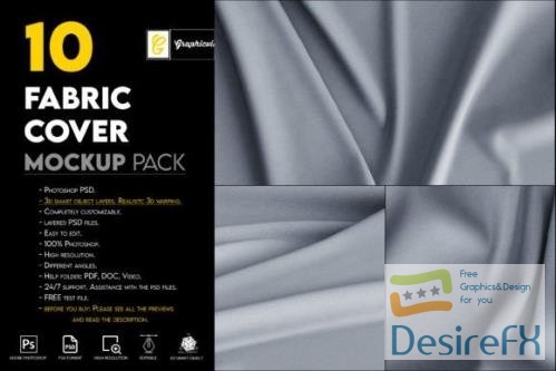 Fabric Cover Background Mockup Vol1 - 7209946