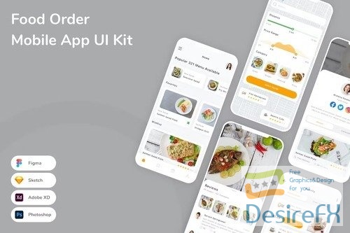 Food Order Mobile App UI Kit
