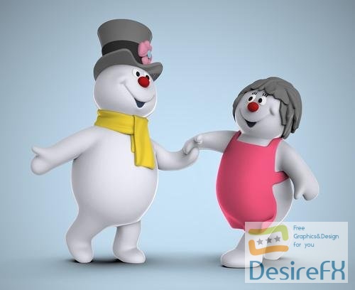 Frosty and Crystal – 3D Print