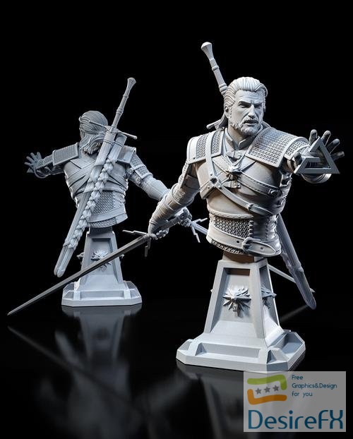 Geralt Bust – 3D Print