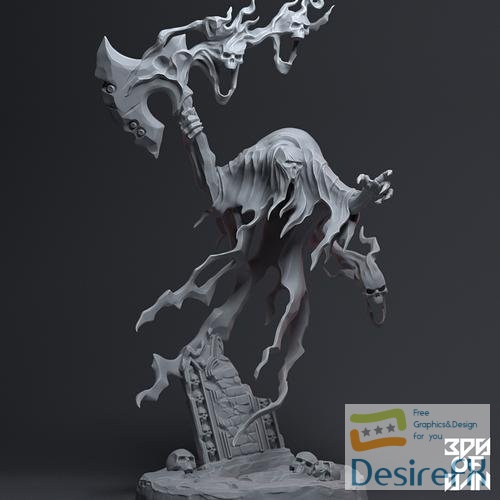 Ghostling With Axe – 3D Print