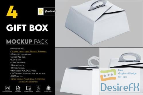 Gift Box Mockup - 7466152