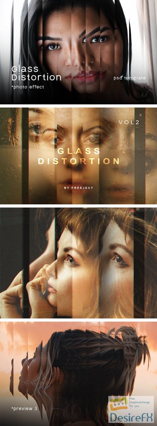 Glass Distortion Photo Effect for Photoshop