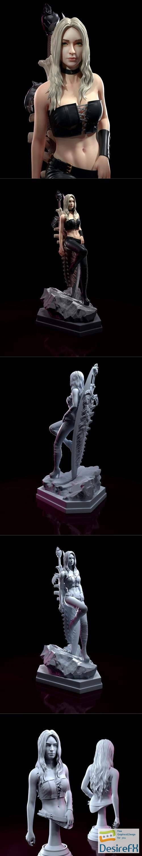 H3LL Creator - Trish Devil May Cry 4 and bust – 3D Print