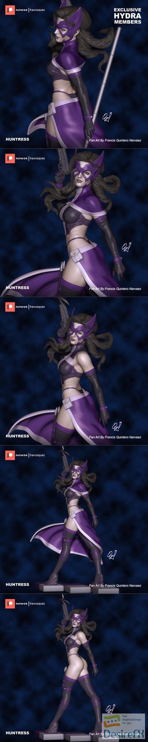 Huntress by Francis Quez – 3D Print