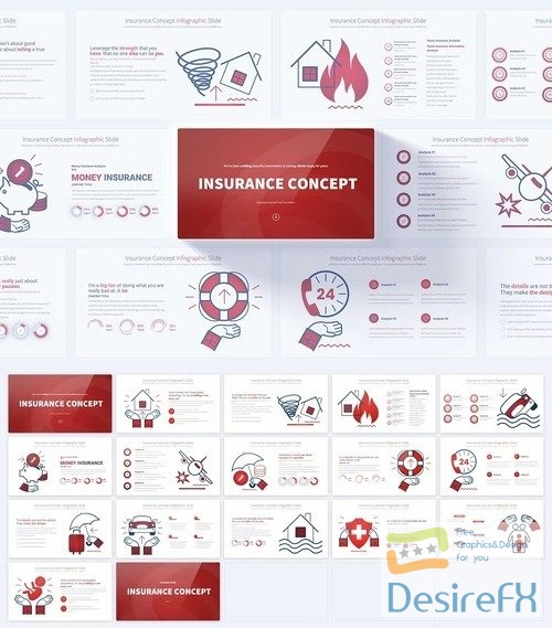 Insurance Concept - PowerPoint Infographics Slides