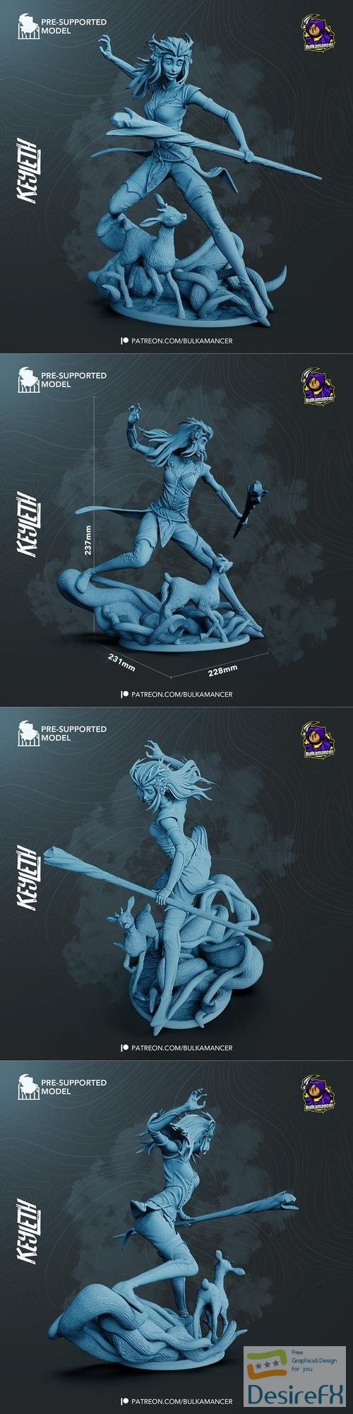 Download Keyleth - The Legend of Vox Machina – 3D Print - DesireFX.COM