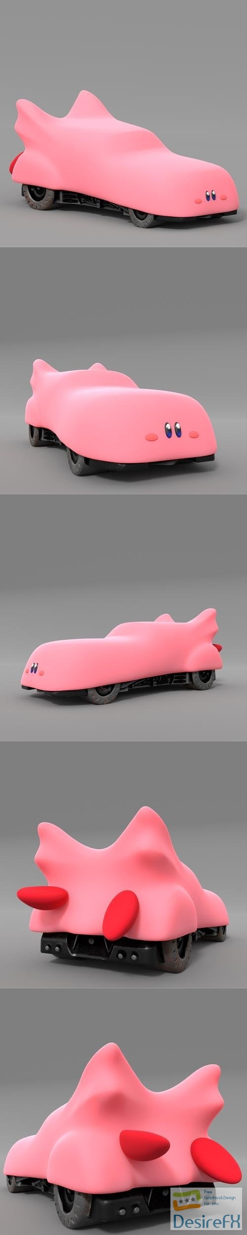 Kirby Batmobile – 3D Print