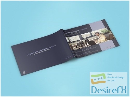 Landscape Brochure Cover and Back Cover View 538215569 PSDT