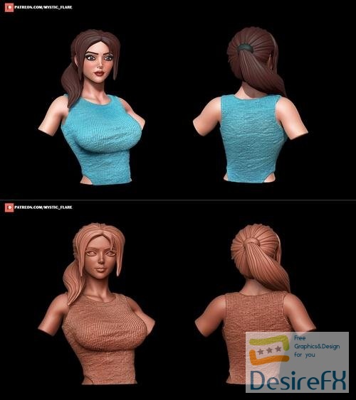 Lara Croft Bust – 3D Print