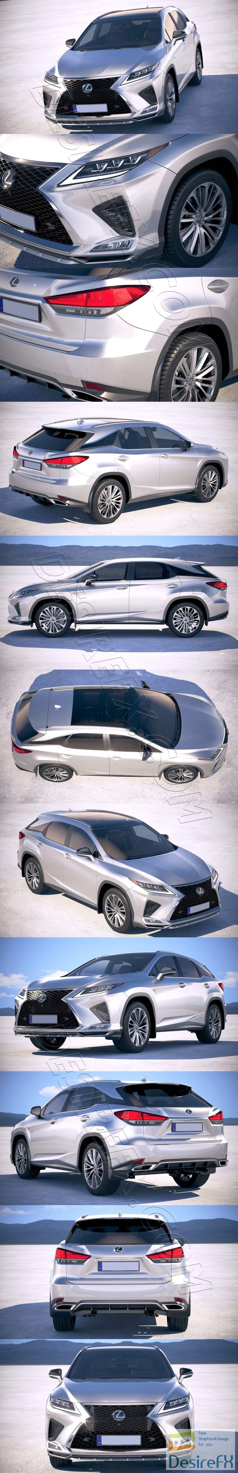 Lexus RX F-Sport 2020 3D Model