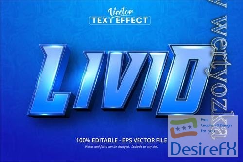 Livid - Editable Text Effect, Cartoon Font Style
