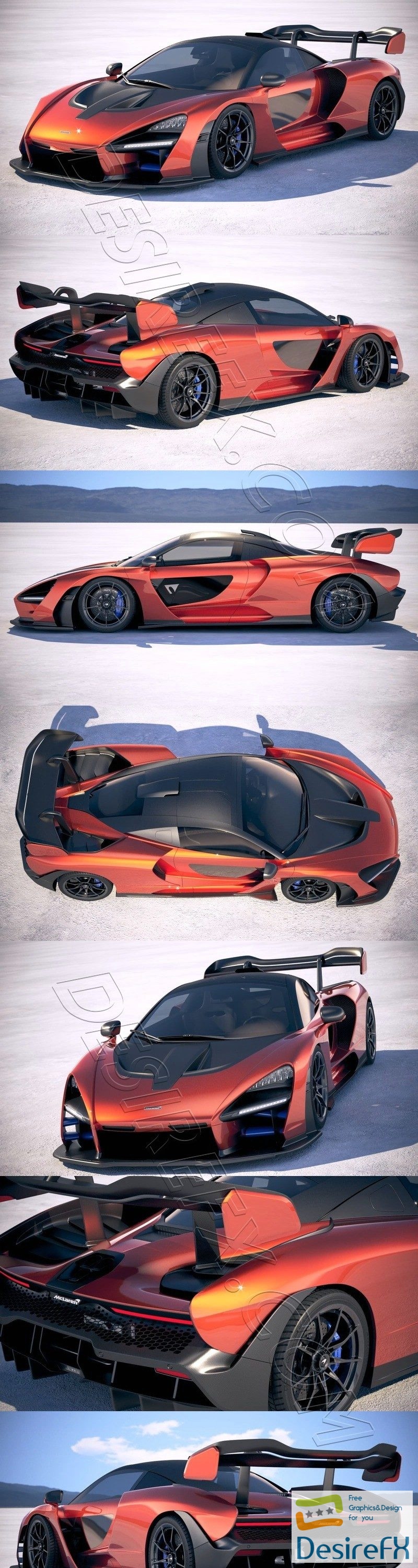 McLaren Senna 2019 3D Model
