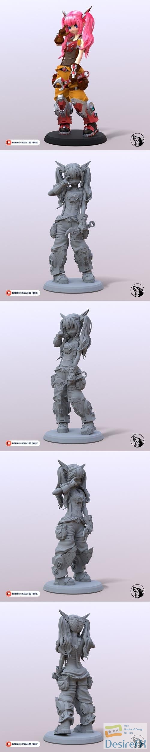 Mecha Girl – 3D Print
